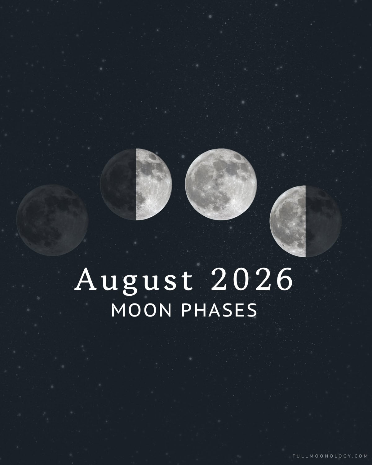 Moon Phases in August 2026 Moon Phases in August 2026