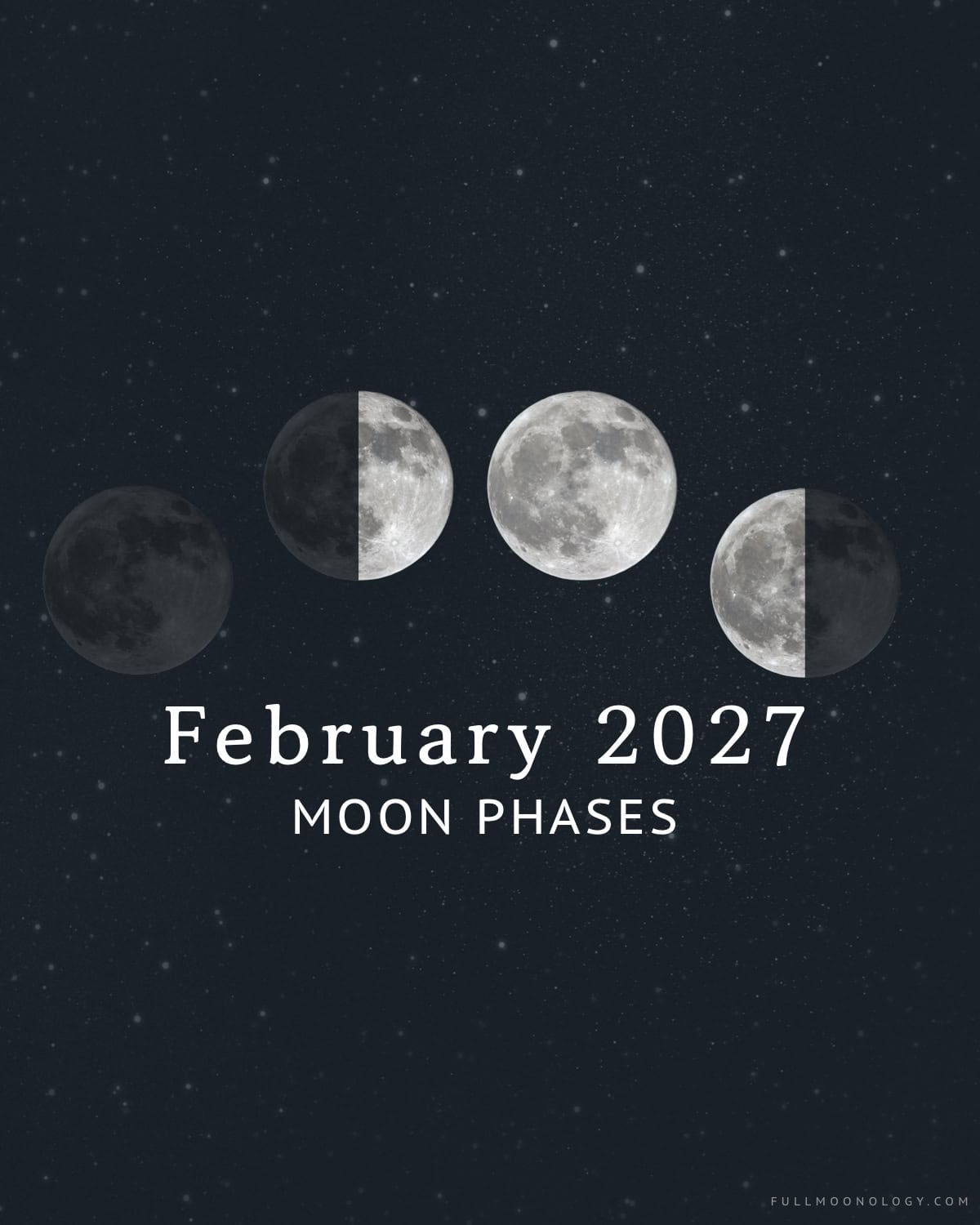 Moon Phases in February 2027 Moon Phases in February 2027