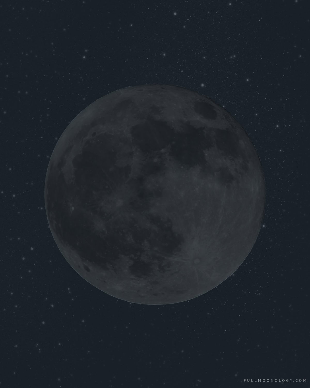 Dark illustration of the moon